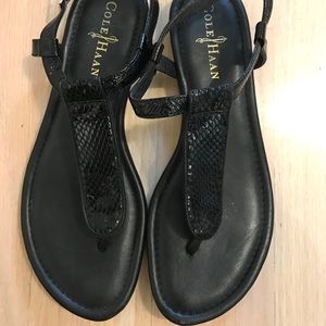 Cole Haan T strap sandals